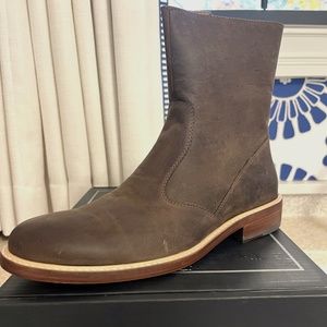 LUCCHESSE CHOCOLATE BOOTS